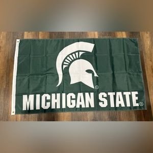 Michigan State Flag new in package 3 by 5 feet banner sign Spartans Double Sided
